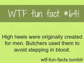 high heels were created for butchers not women